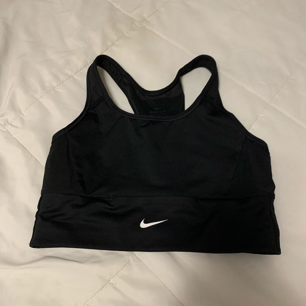 Nike black sports bra black size medium